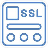 ssl Arquivo vetor ícone estilo