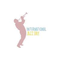 internacional jazz dia vetor ilustração.