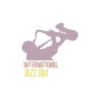plano internacional jazz dia fundo vetor