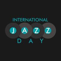 internacional jazz dia Projeto. vetor ilustração.