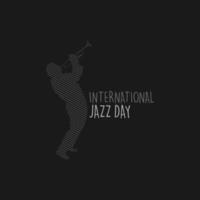 internacional jazz dia vetor ilustração.