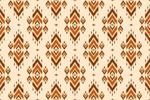 abstrato étnico ikat. padrão geométrico sem costura em tribal. tecido estilo indiano. vetor