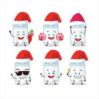 santa claus emoticons com Eu iria cartão desenho animado personagem vetor