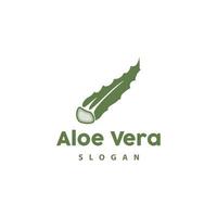 aloés vera logotipo, ervas plantar vetor, ilustração símbolo ícone simples Projeto vetor