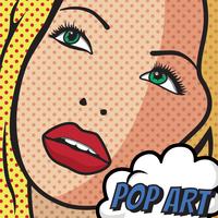 Mulher Pop Art Vector Design