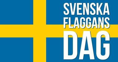 feliz feriado nacional da liberdade da Suécia vetor