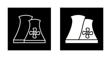 ícone de vetor de usina nuclear