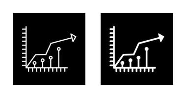 ícone de vetor de crescimento do mercado