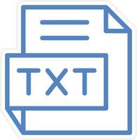 TXT vetor ícone estilo
