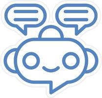 chatbot vetor ícone estilo