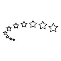 Estrela ícone vetor. brilhar ilustração placa. brilho símbolo. espaço logotipo. vetor
