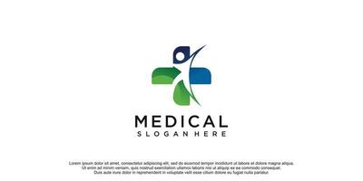 modelo de vetor de design de logotipo médico