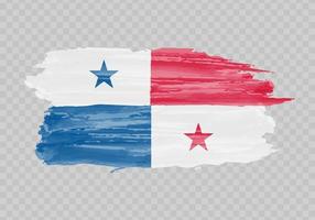 aguarela pintura bandeira do Panamá vetor