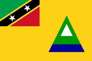 simples bandeira do nevis vetor