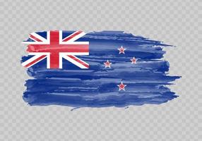 aguarela pintura bandeira do Novo zelândia vetor