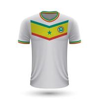 realista futebol camisa do Senegal vetor