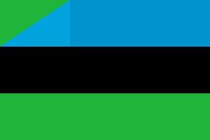 simples bandeira do zanzibar vetor