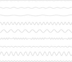 vetor gráficos do vários tipos do ondulado linhas