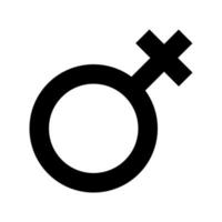 ilustração simples do conceito de símbolo de Vênus de símbolos de gênero vetor