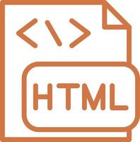 design de ícone de vetor de arquivo html