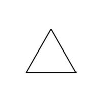 uniforme triângulo vetor ícone