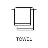 ícone de vetor de toalha