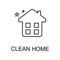 limpar \ limpo casa vetor ícone