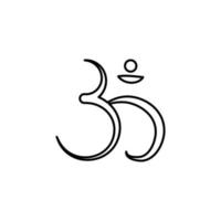 hinduísmo esboço vetor ícone