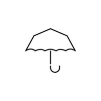 guarda-chuva placa esboço vetor ícone