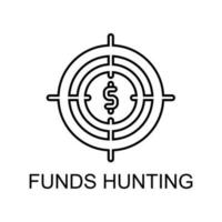 ícone de vetor de caça de fundos