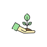 plantar sustentável vetor ícone