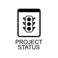 projeto status vetor ícone