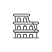 Coliseu, Itália vetor ícone