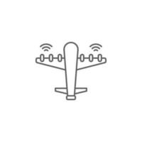 avião, tecnologia vetor ícone