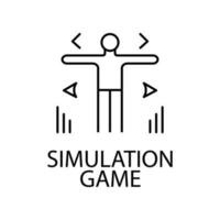 simulação jogos vetor ícone