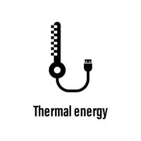 térmico energia vetor ícone