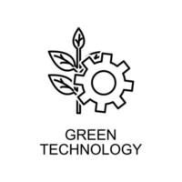 ícone de vetor de tecnologia verde