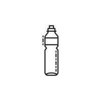 garrafa térmica para água crepúsculo vetor ícone