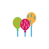páscoa, balões vetor ícone