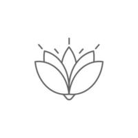 Diwali, lótus, flor vetor ícone