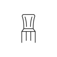 madeira cadeira vetor ícone