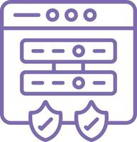 design de ícone de vetor de proteção de dados