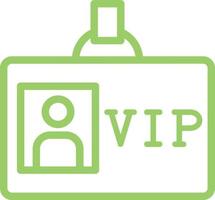 design de ícone de vetor de passe vip