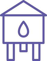 design de ícone de vetor de torre de água