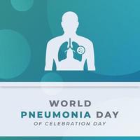 mundo pneumonia dia celebração vetor Projeto ilustração para fundo, poster, bandeira, anúncio, cumprimento cartão