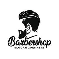 ilustração em vetor design de logotipo de barbearia