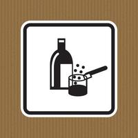 produtos químicos em uso símbolo sinal isolado em fundo branco, ilustração vetorial eps.10 vetor