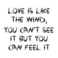 amor é gostar a vento citar vetor