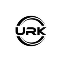 urk carta logotipo Projeto dentro ilustração. vetor logotipo, caligrafia desenhos para logotipo, poster, convite, etc.