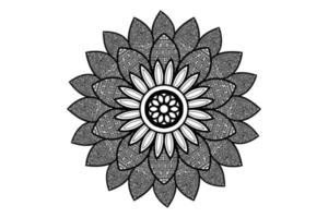 simples mandala coloração livro para crianças. adultos mandala coloração página. mandala coloração página para relaxante vetor